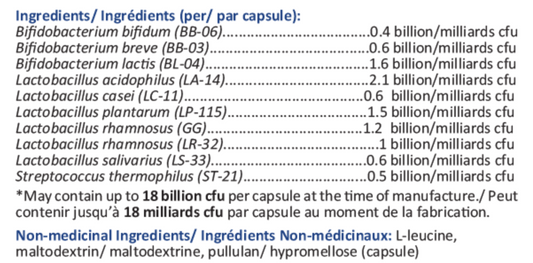 Optimum PB10+ (Probiotics sans FOS)