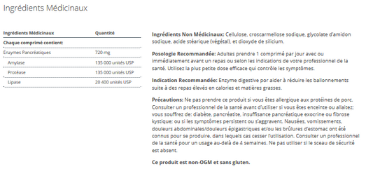 SpectraZyme(TM)  Pancreatic Enzymes Extra Strength (Anciennement SpectraZyme PAN 9X ES)